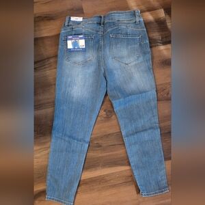 Women's Curvy Petite Skinny Jeans - Light Blue